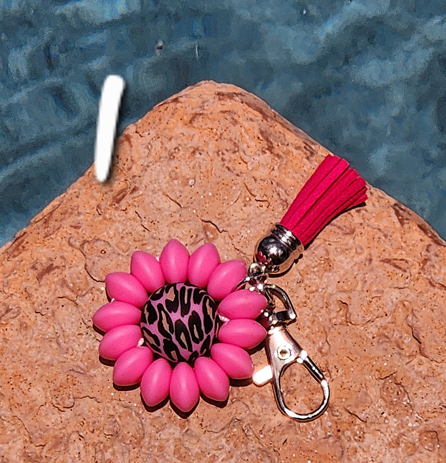 MIDI Handcrafted Beaded Flower Keychain