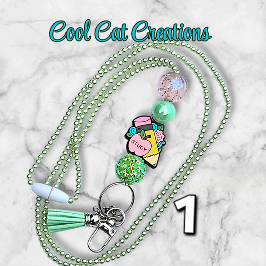 Fully-beaded Cross Body Lanyards