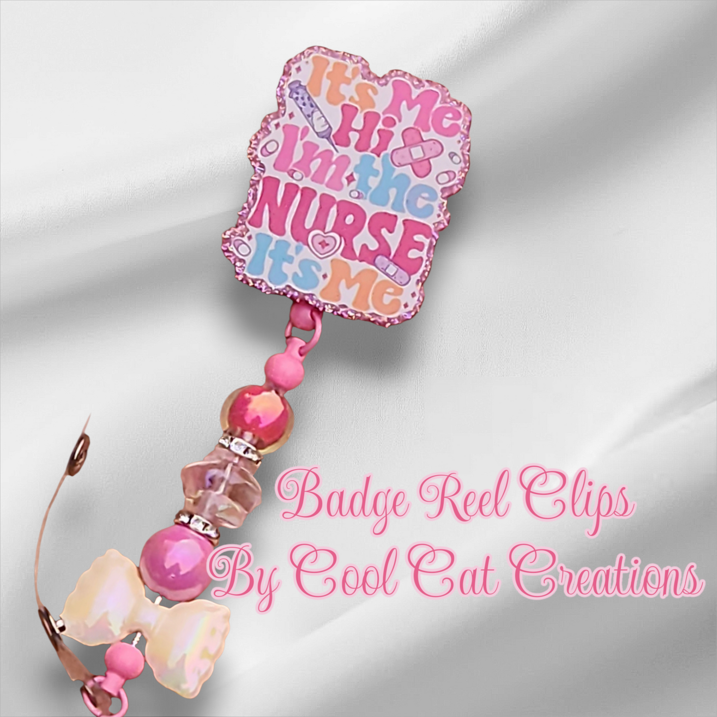 Nurses Badge Reels with Toppers