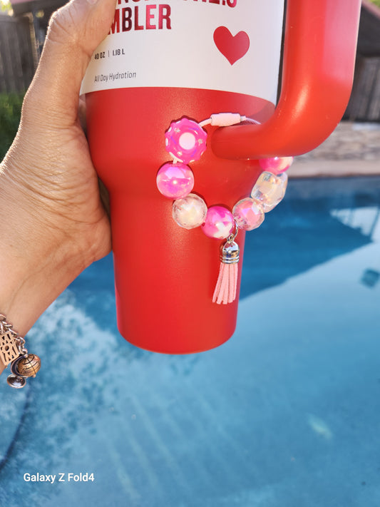 Pink sugar Tumbler Charm