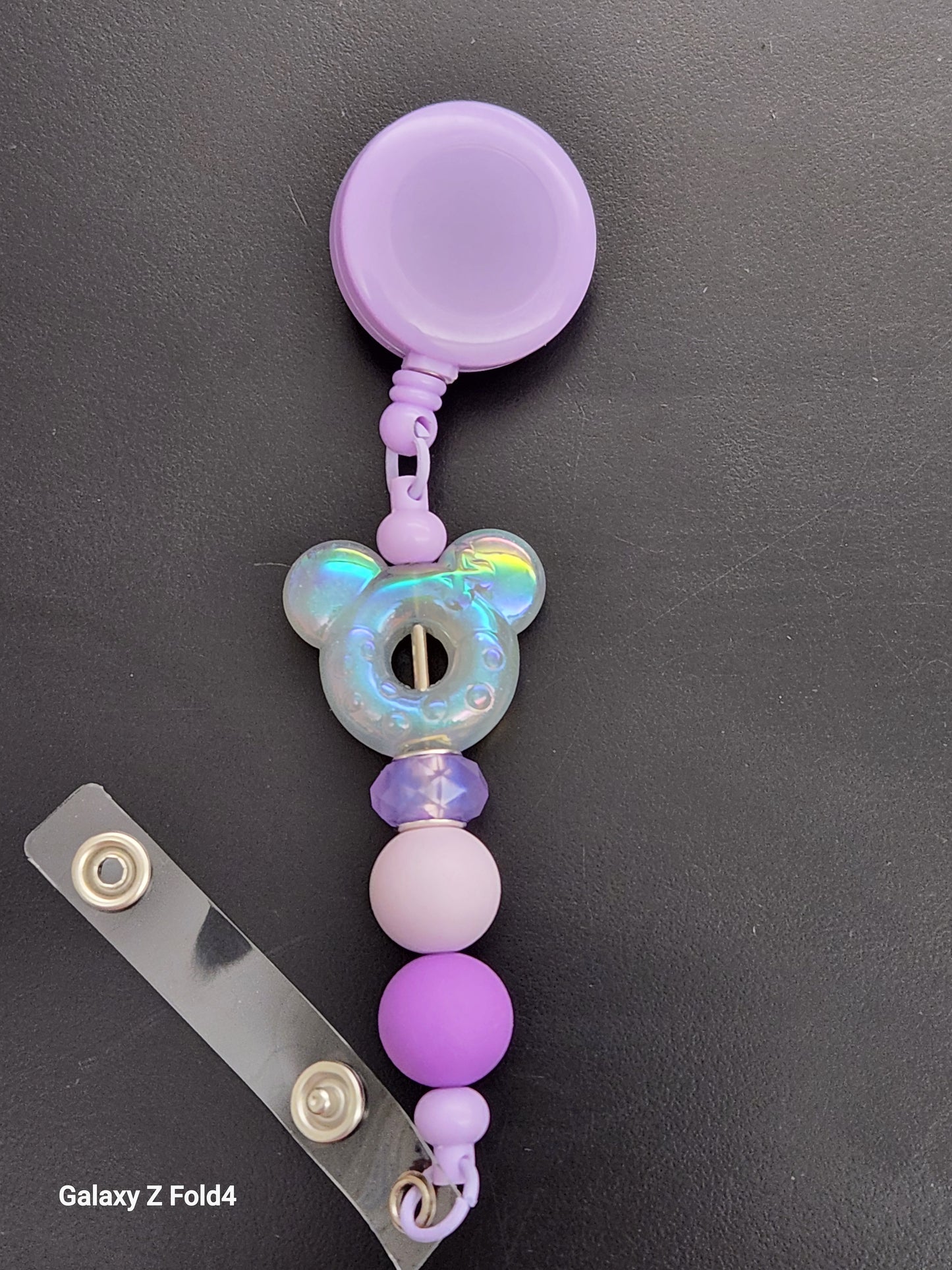 Purple Magic Badge Reel Clip