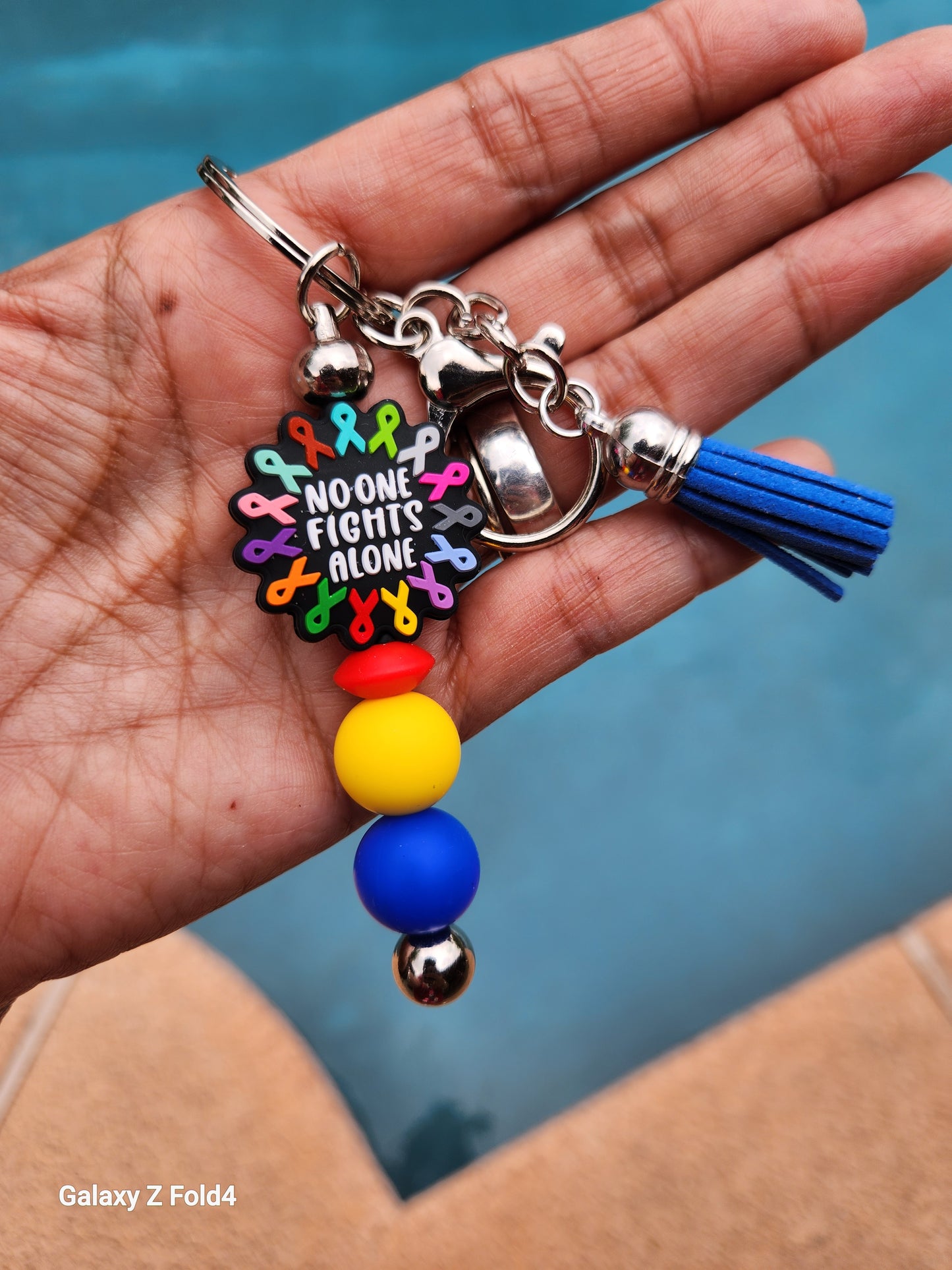 No one Fights Alone Keychain