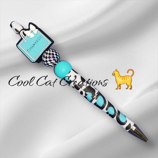 Blue Passion Animal Print Pen