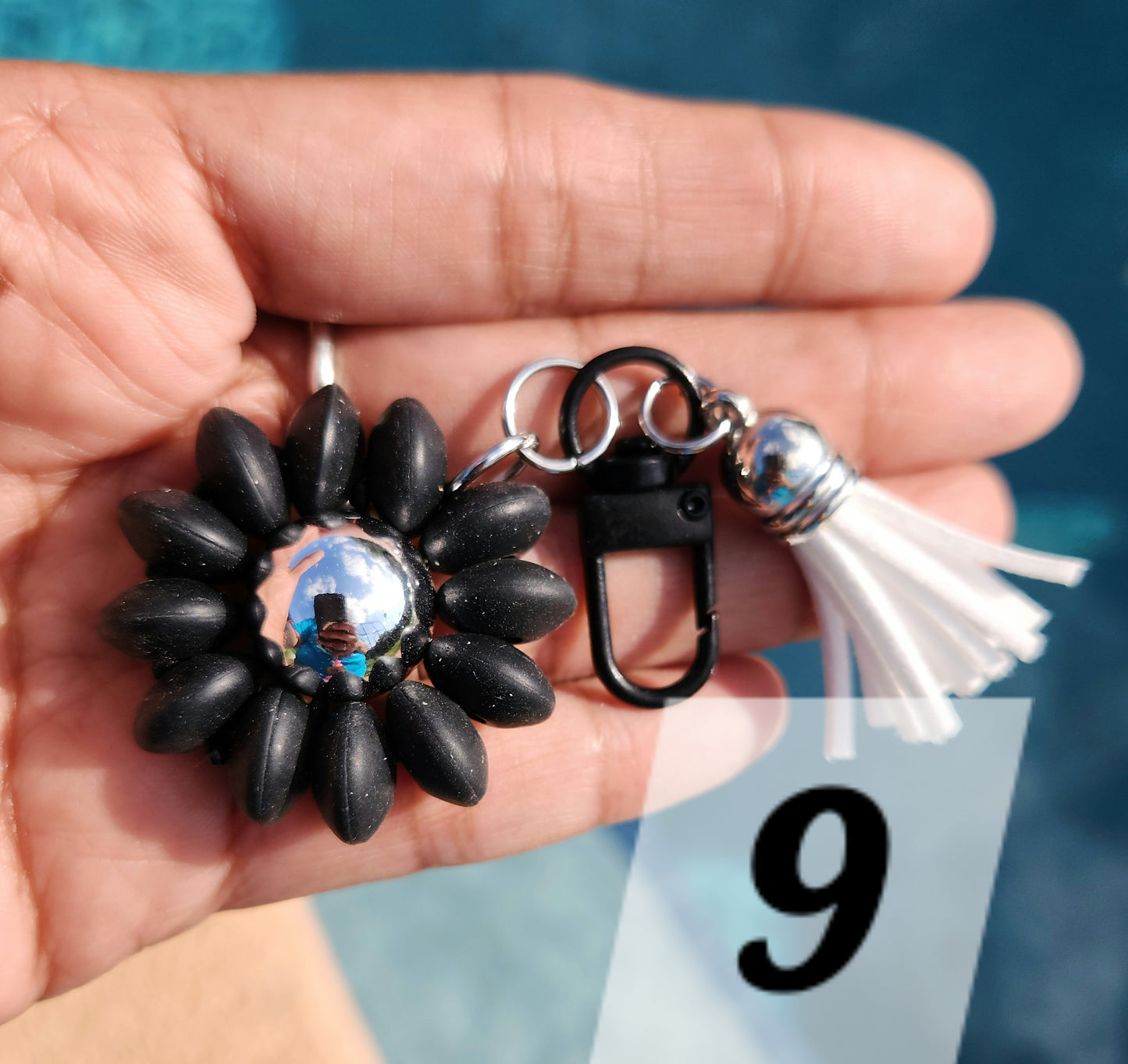 MIDI Handcrafted Beaded Flower Keychain