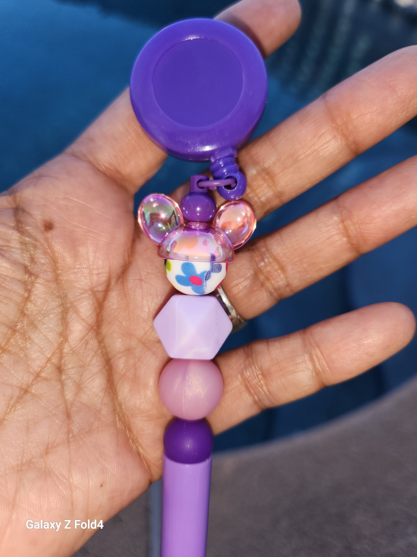 Mousey Purple Combo Pen and Badge Reel 💜 Clip
