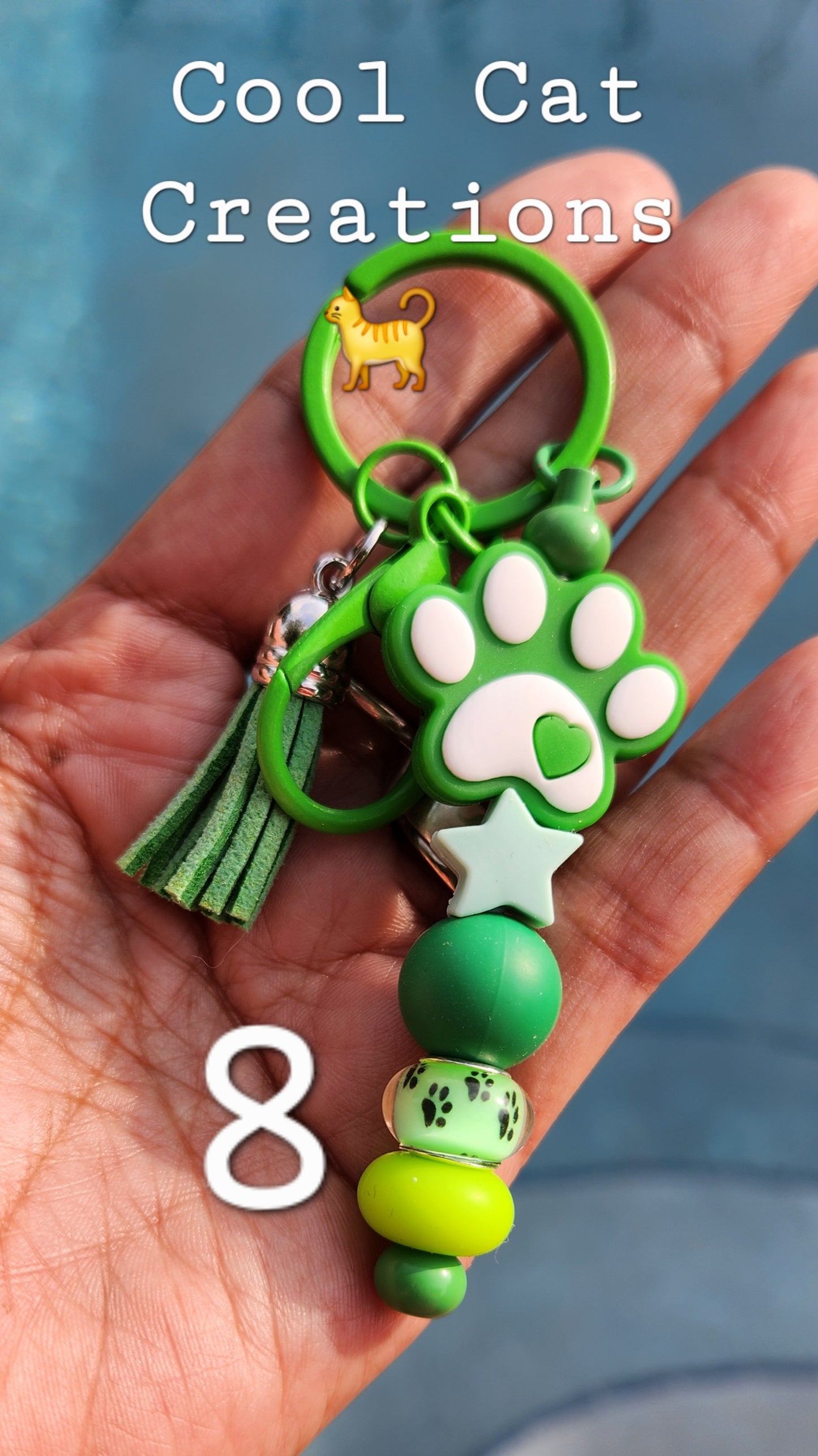 Beaded Bar Keychains