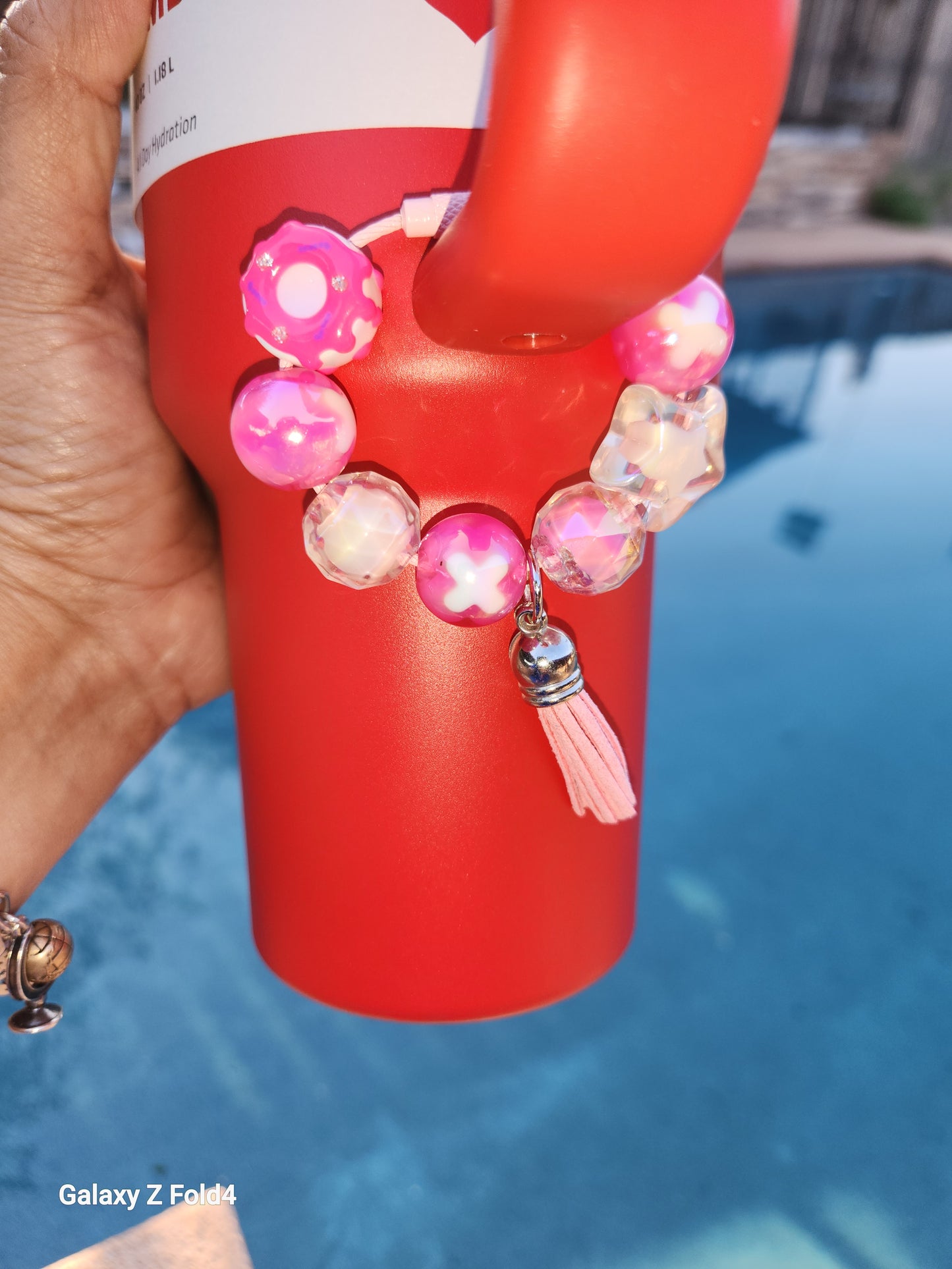 Pink sugar Tumbler Charm